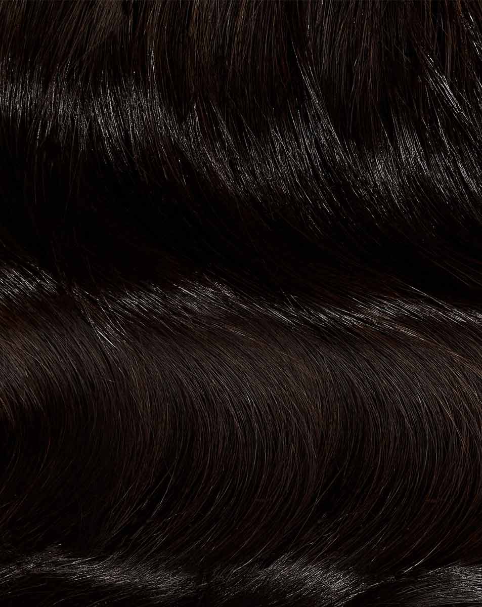 22" Beach Wave Double Hair Set Clip-In Extensions - Ebony