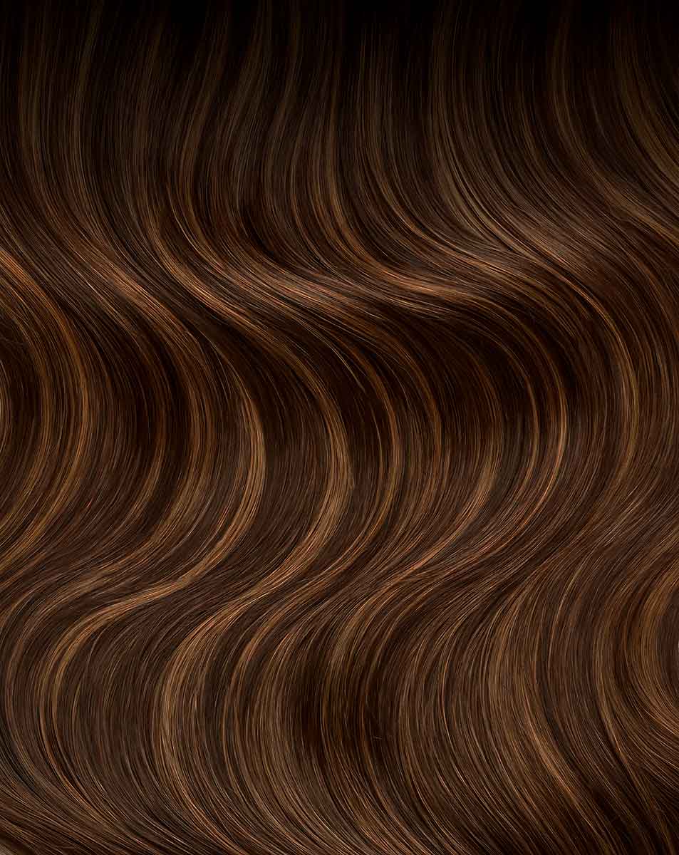 22" Double Hair Set Clip-In Extensions - Cinnamon Melt