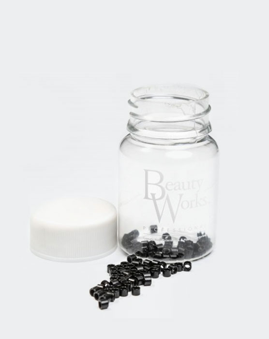 Aluminium Micro Rings Black 500 Pieces