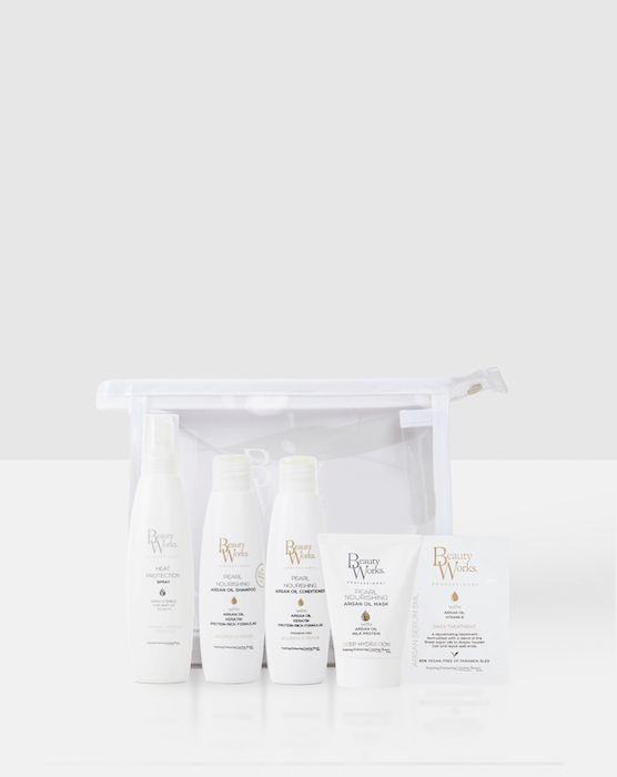 Beauty Works Travel Set - Argan Moisture Repair (Sulfate Free) 50ml