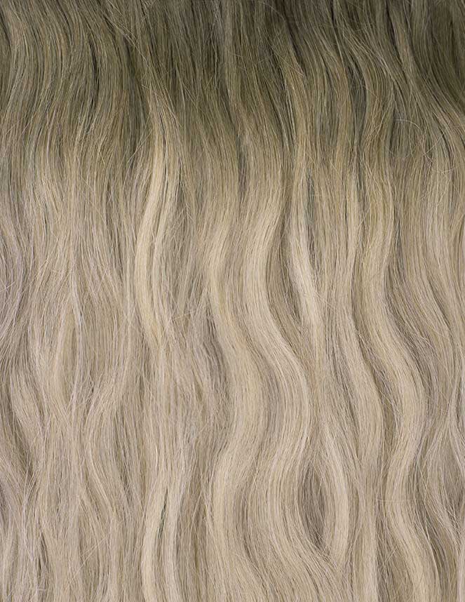 22" Beach Wave Double Hair Set - Scandinavian Blonde Detail
