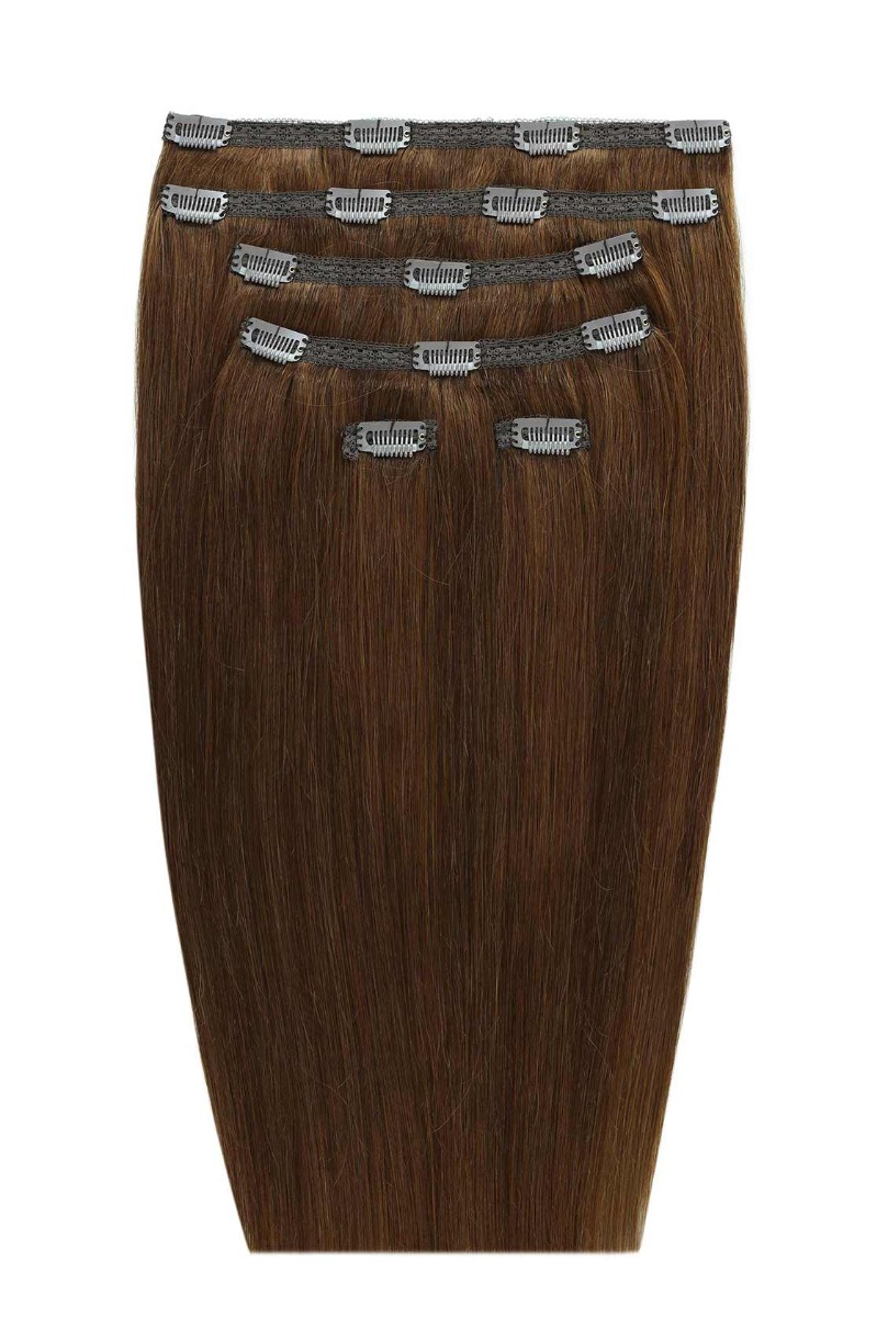 20" Double Hair Set Clip-In Extensions - Caramel