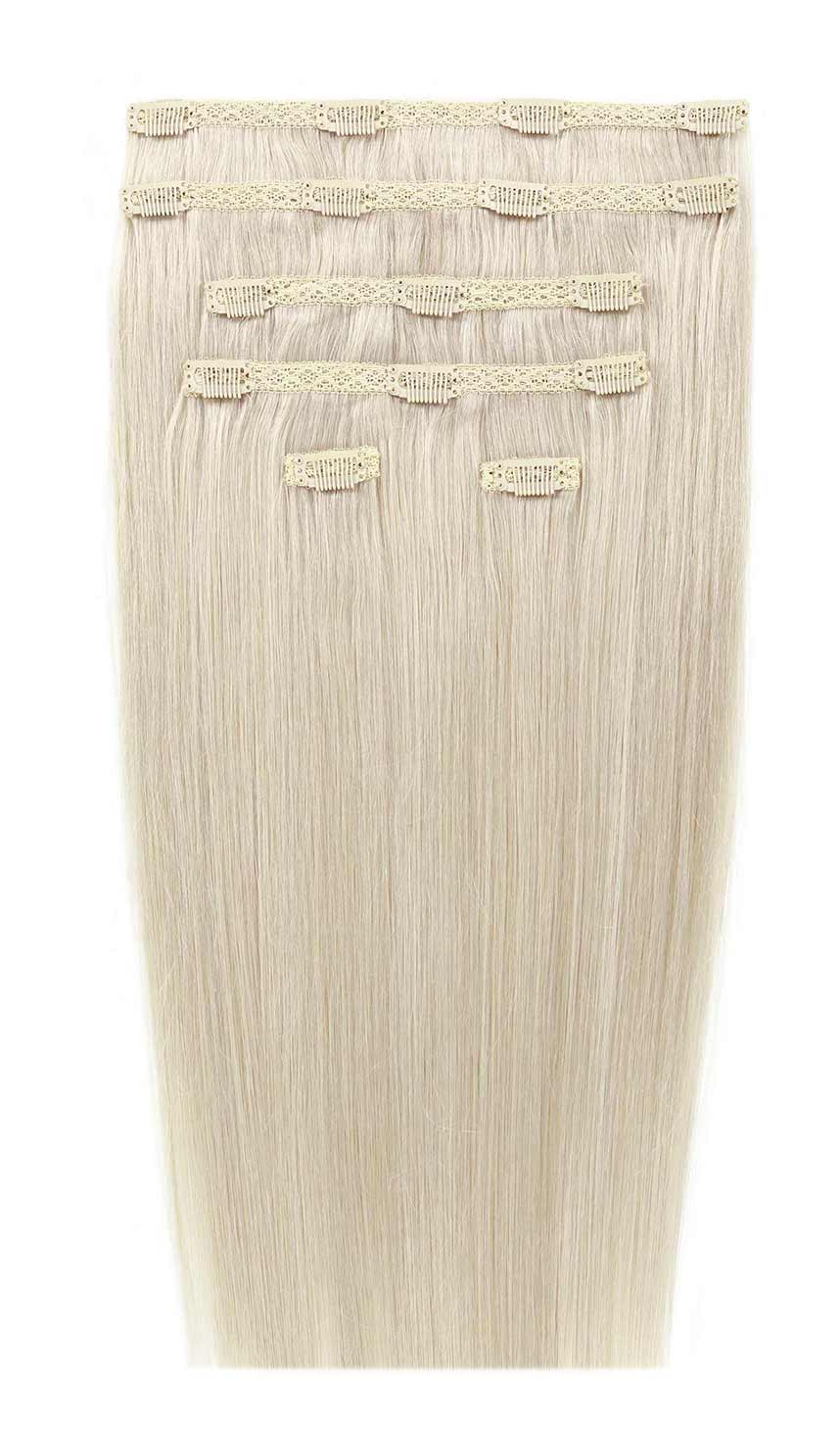 22" Double Hair Set - Pure Platinum 60a