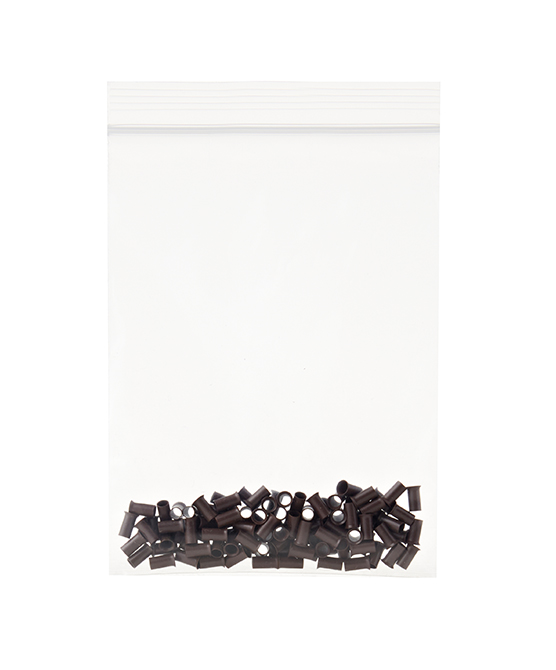 Copper Micro Rings Dark Brown 100 Pieces
