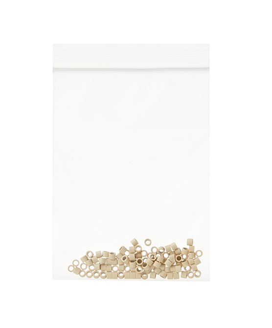 Aluminium Micro Rings Blonde 100 Pieces
