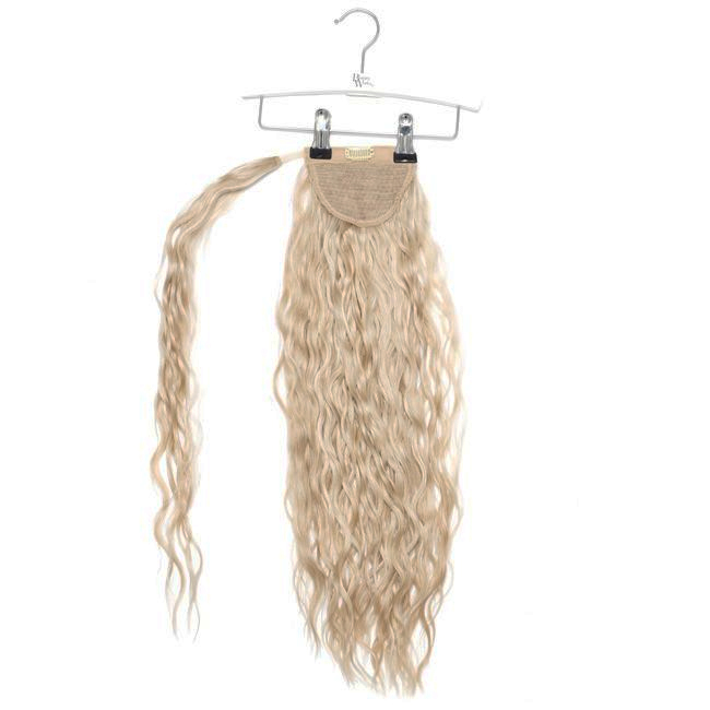 20" Clip-in Beach Wave Invisi® Ponytail - Bohemian Blonde