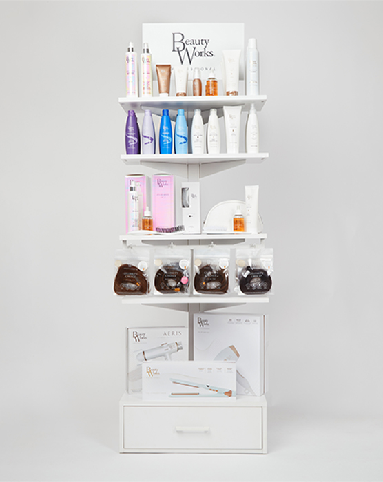 Beauty Works Salon Retail Display Stand