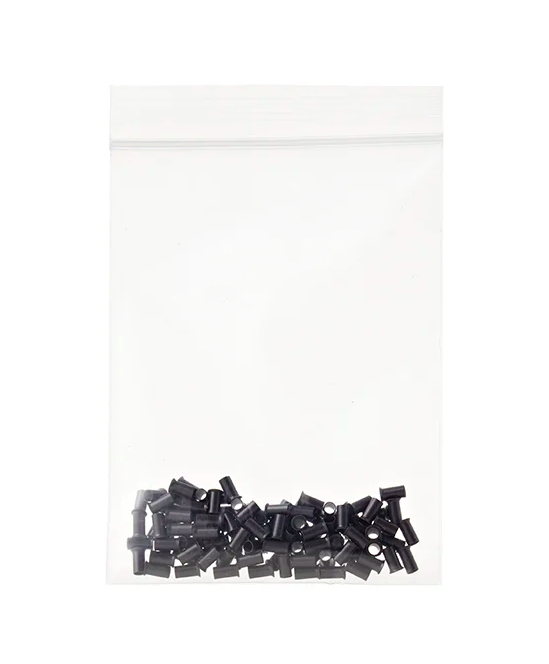 Copper Micro Rings Black 100 Pieces