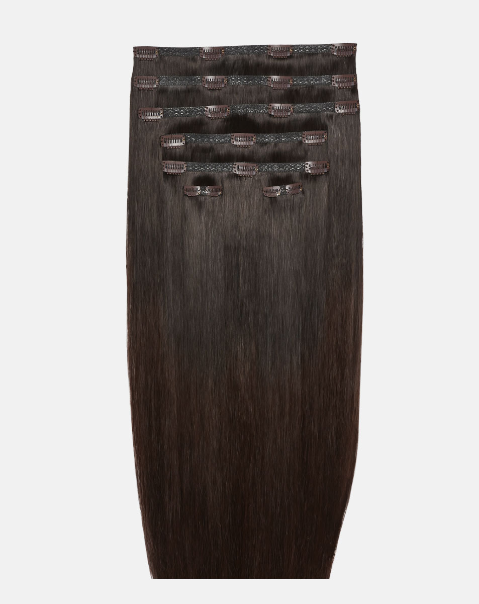 26" Double Hair Set Clip-In Extensions - Brownie Batter 