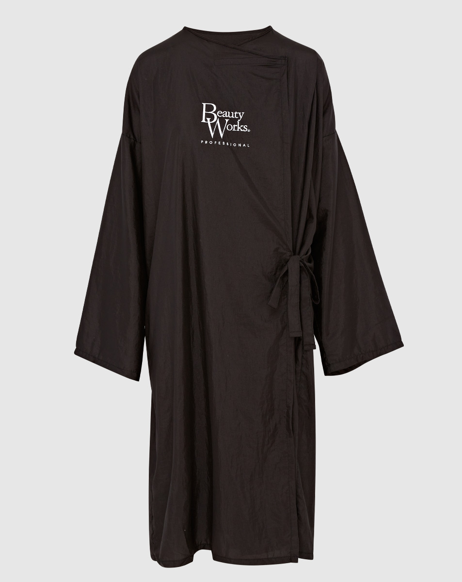 Beauty Works Embroidered Branded Kimono Gown
