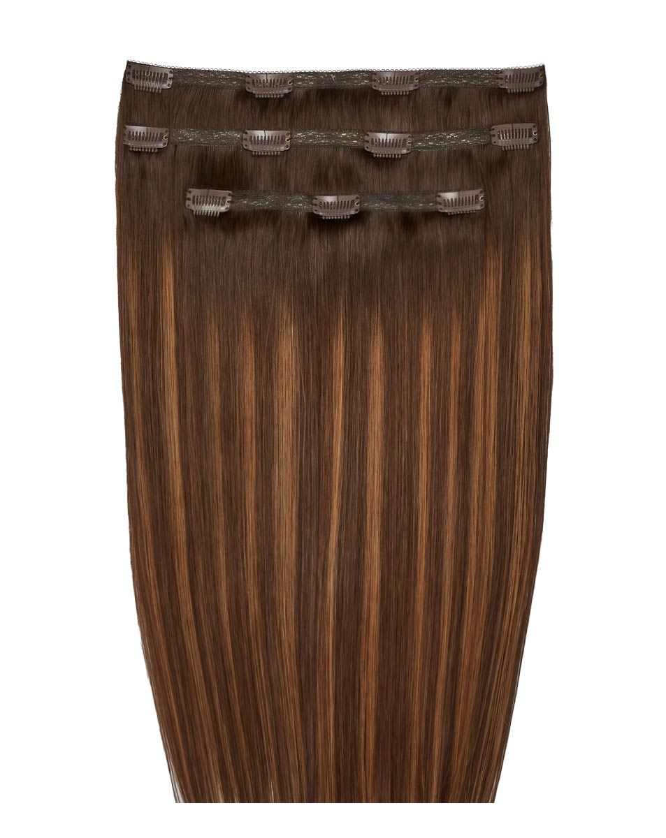 18" Deluxe Remy Instant Clip-In Hair Extensions - Cinnamon Melt