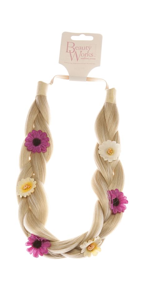 Flower Braided Headband - LA Blonde 613/24