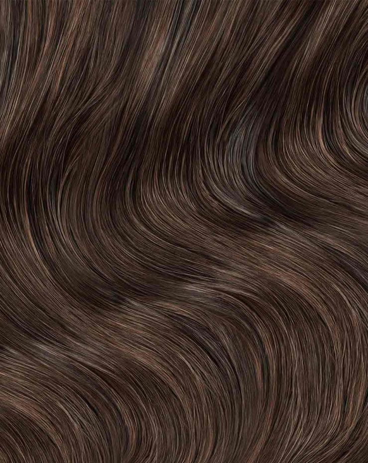 16" Express-Weft Tape-In Hair Extensions - Espresso Brown