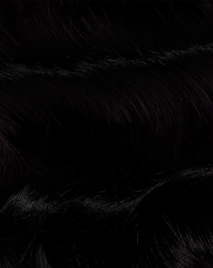 16" XXS Weft Hair Extensions - Jet Set Black 