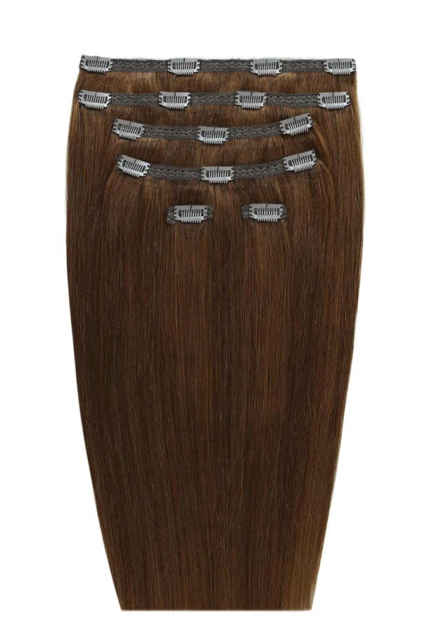 20" Double Hair Set Clip-In Extensions - Caramel