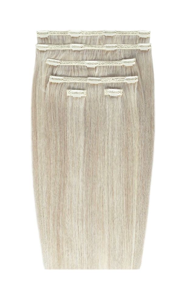 20" Double Hair Set Clip-In Hair Extensions - Iced Blonde