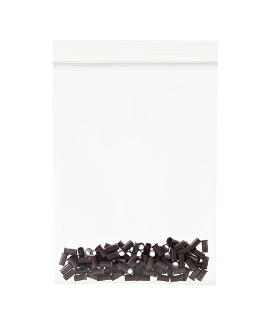 Copper Micro Rings Dark Brown 100 Pieces