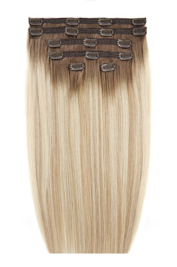 20" Double Hair Set Clip-In Extensions - Calabasas