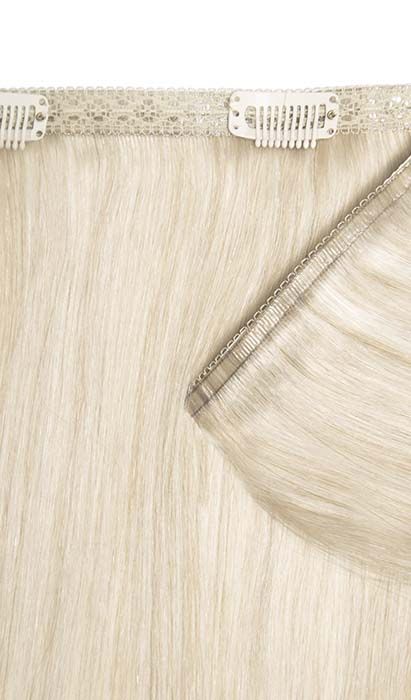 18" Double Hair Set Weft Clip-In Extensions - Bohemian Blonde