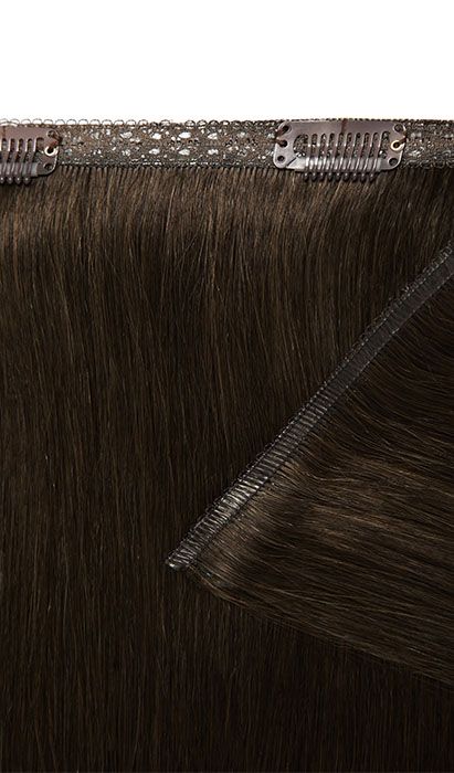 18" Double Hair Set Weft Clip-In Extensions - Brazilia