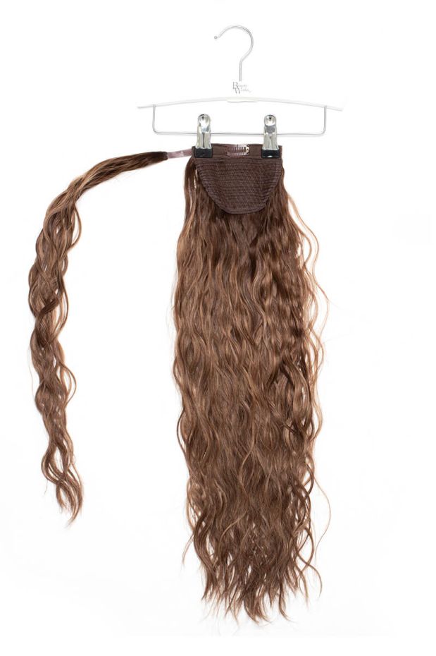 20" Clip-in Beach Wave Invisi® Ponytail - Brond'mbre