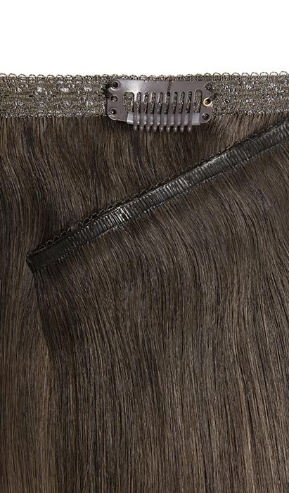 22" Double Hair Set Weft Clip-In Extensions - Brond'mbre