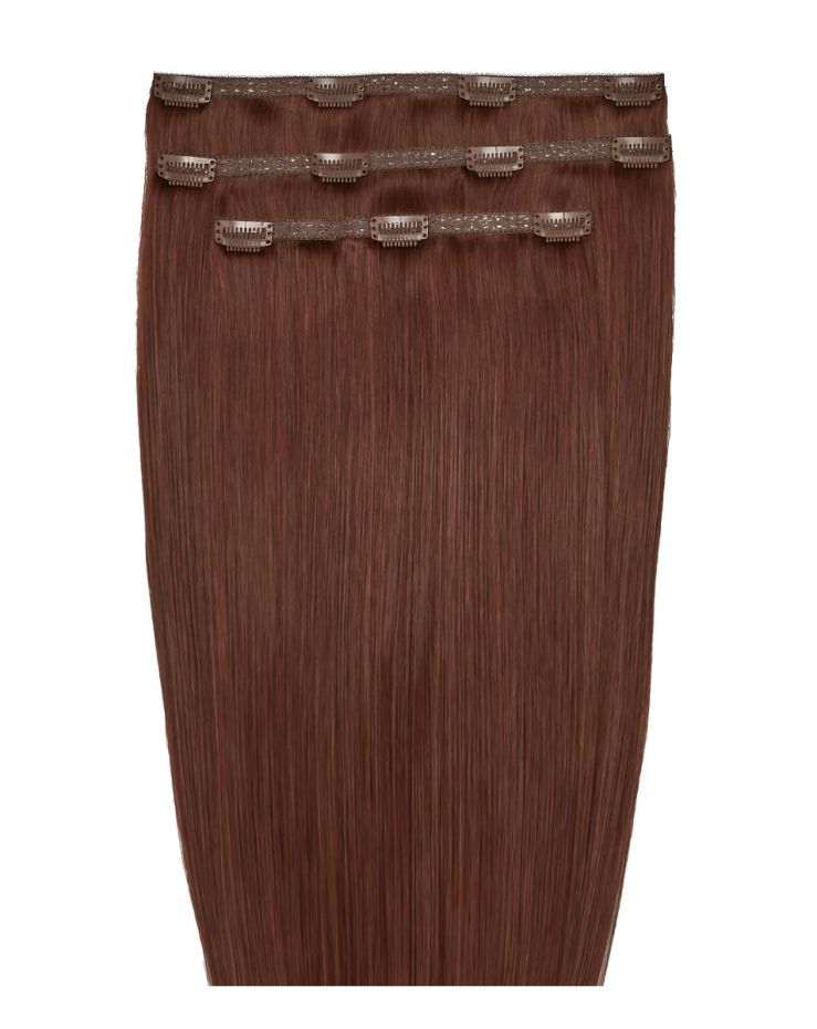 16" Deluxe Remy Instant Clip-In Hair Extensions - Crimson