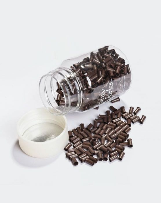 Copper Micro Rings Dark Brown 500 Pieces