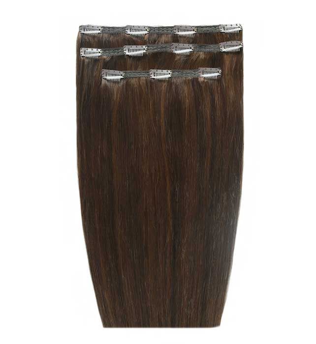 16" Deluxe Remy Instant Clip-In Hair Extensions - Chocolate