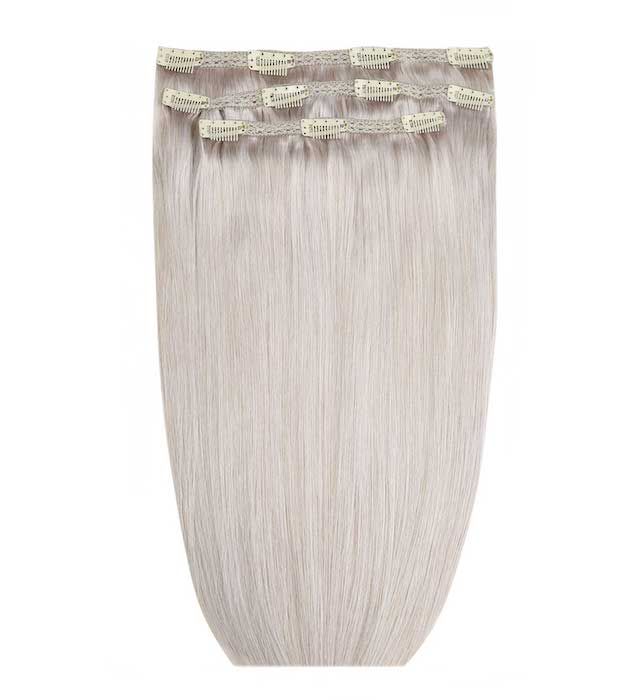 16" Deluxe Remy Instant Clip-In Hair Extensions - Silver