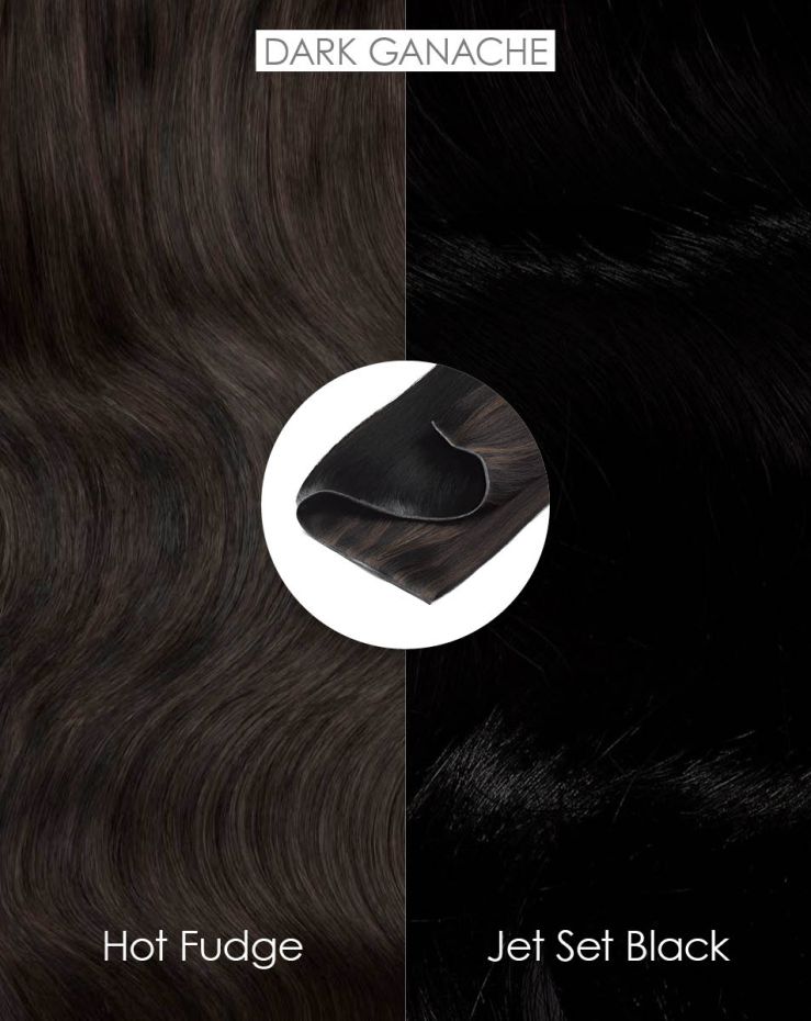 100% Remy Colour Swatch - Dark Ganache
