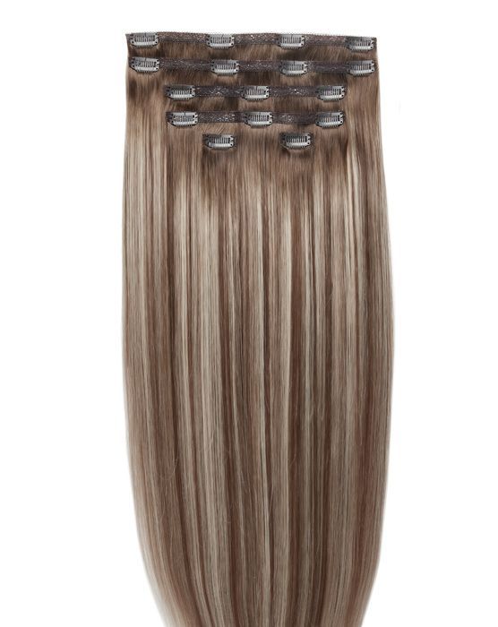 20" Double Hair Set Clip-In Extensions - Amalfi Blonde