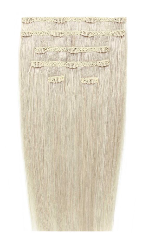 18" Double Hair Set - Pure Platinum 60a 