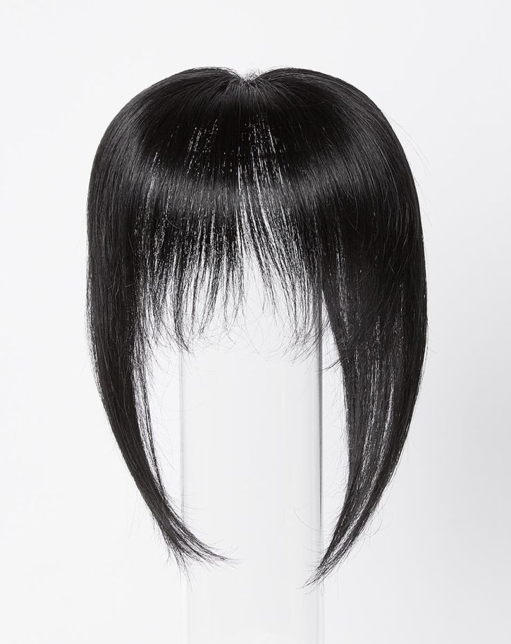 Beauty Works x Huda Barely There® Bangs Clip-In Mini Fringe - Jet Set Black