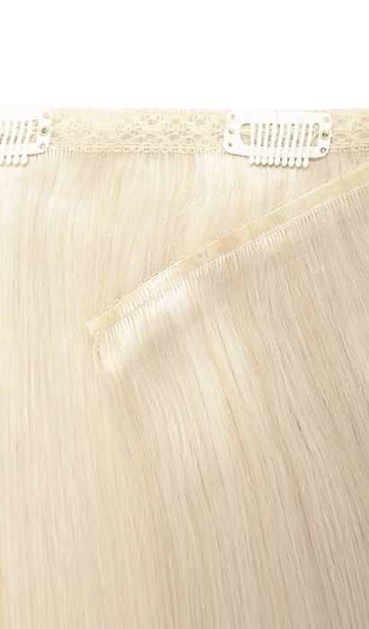 22" Double Hair Set Weft Clip-In Extensions - L.A. Blonde