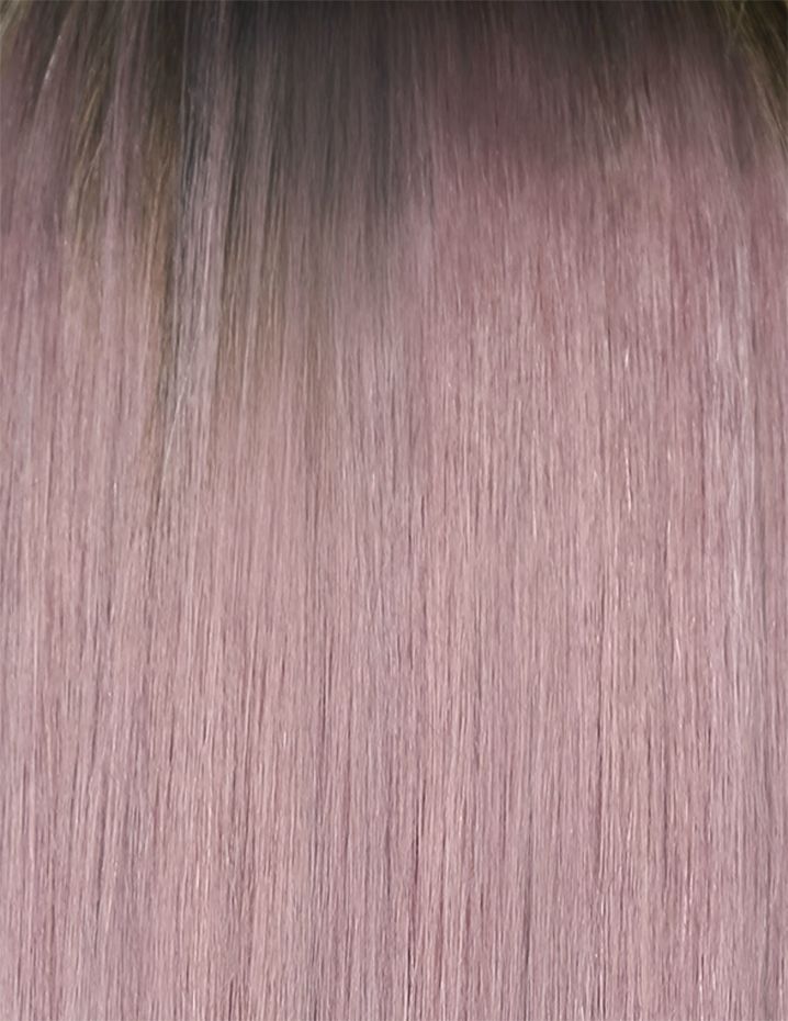 18" Gold Double Weft - Metallic Mauve