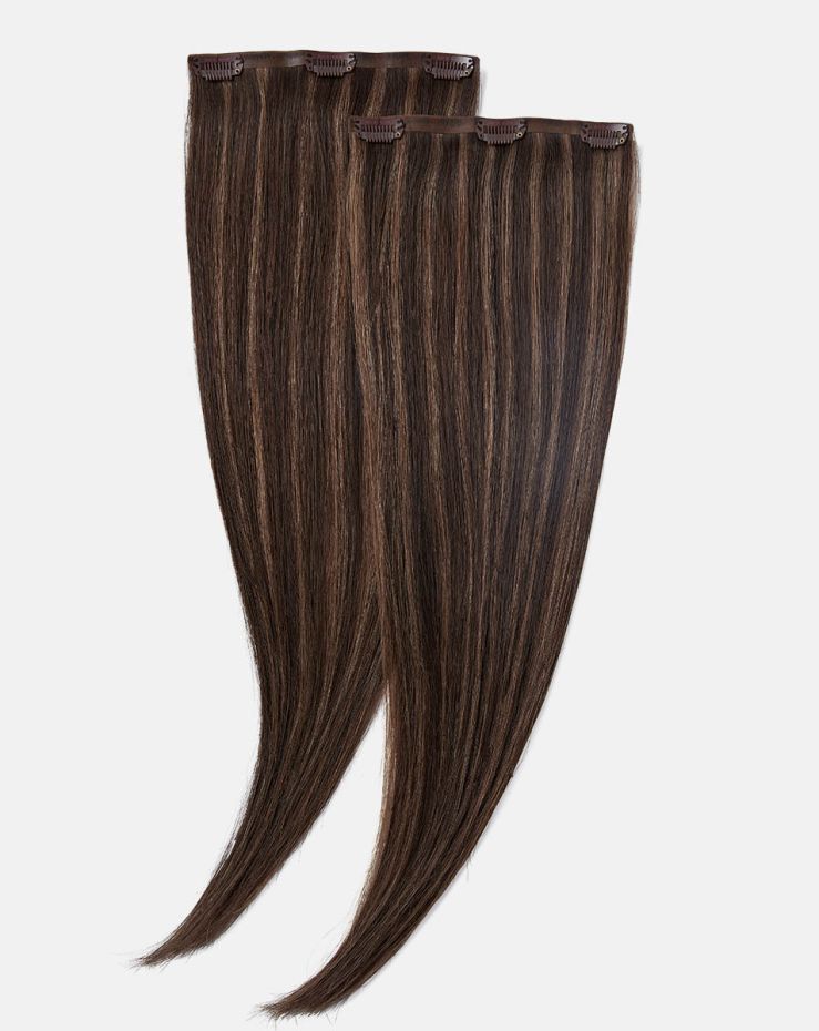 20" BARELY THERE® Mix & Match Duo - Espresso Brown