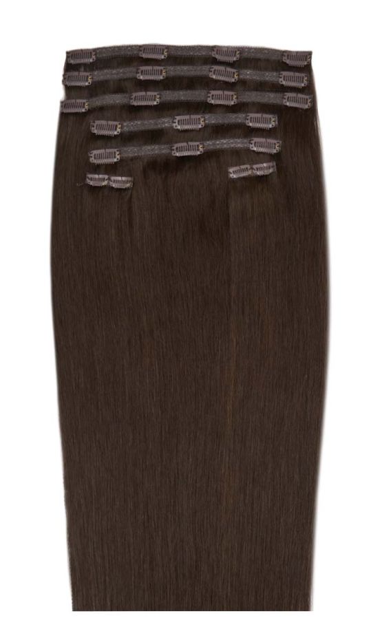 26" Double Hair Set Clip-In Hair Extensions - Raven