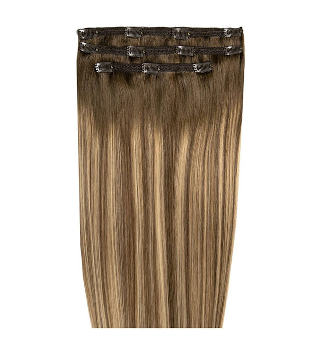 20" Deluxe Remy Instant Clip-In Hair Extensions - Mocha Melt