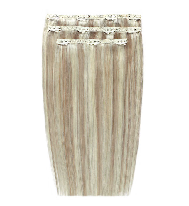 16" Deluxe Remy Instant Clip-In Hair Extensions - Iced Blonde