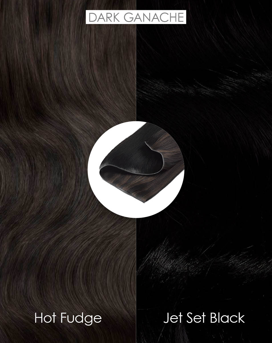 100% Remy Colour Swatch - Dark Ganache