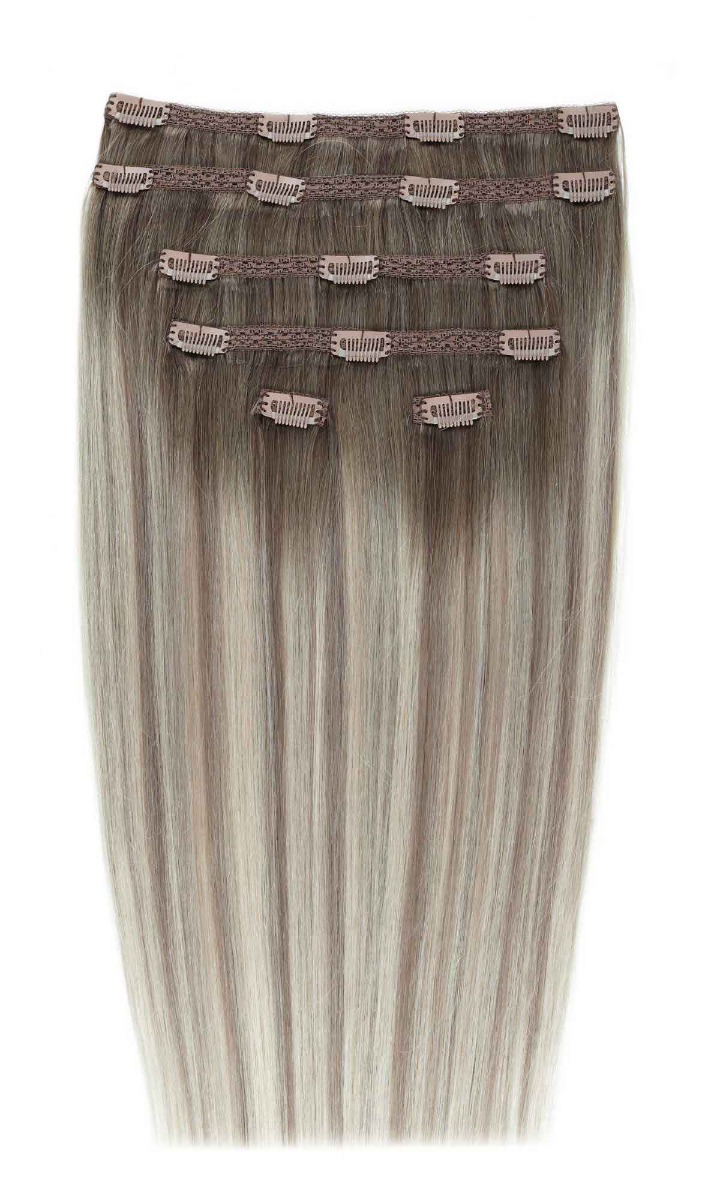 18" Double Hair Set Clip-In Extensions - Scandinavian Blonde