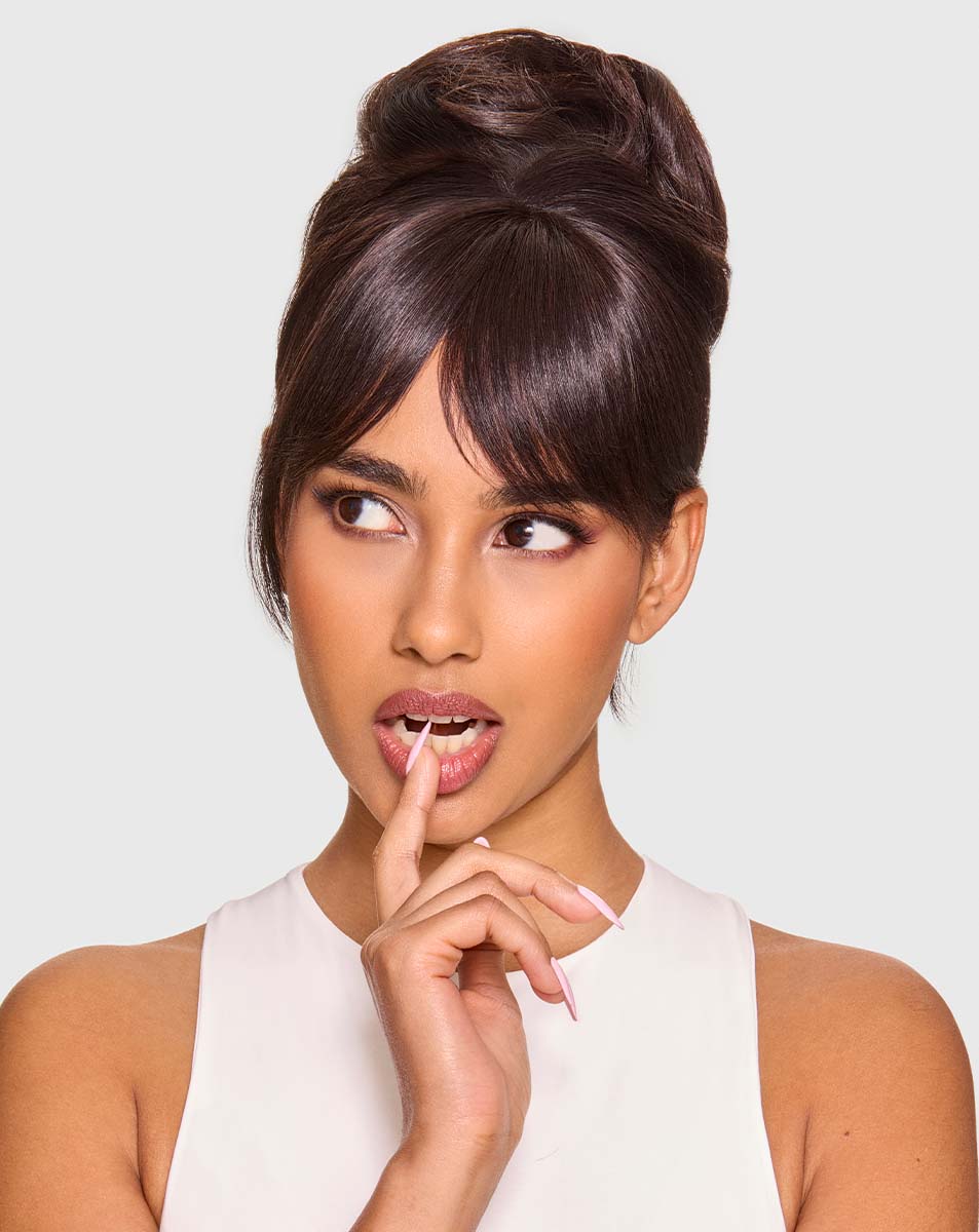 Beauty Works x Huda Barely There® Bangs Clip-In Mini Fringe 