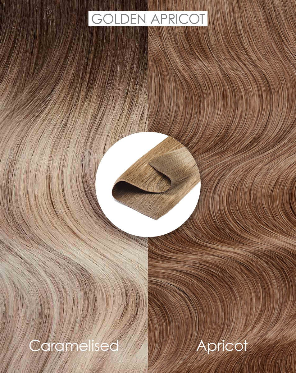 100% Remy Colour Swatch - Golden Apricot