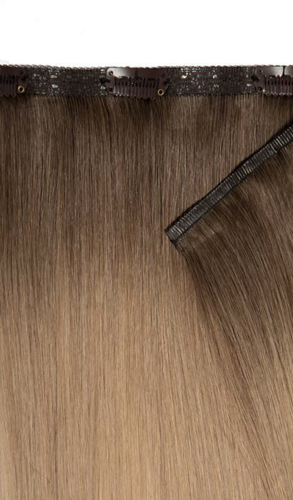 22" Double Hair Set Weft Clip-In Extensions - High Contrast Warm