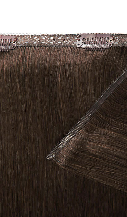 22" Double Hair Set Weft Clip-In Extensions - Hot Toffee