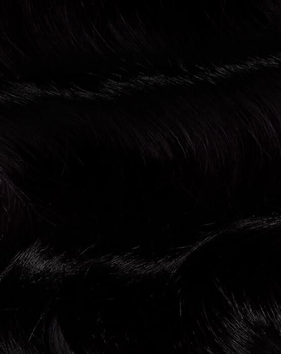 18" Half-Up Hair Set Clip-In Extensions - Jet Set Black