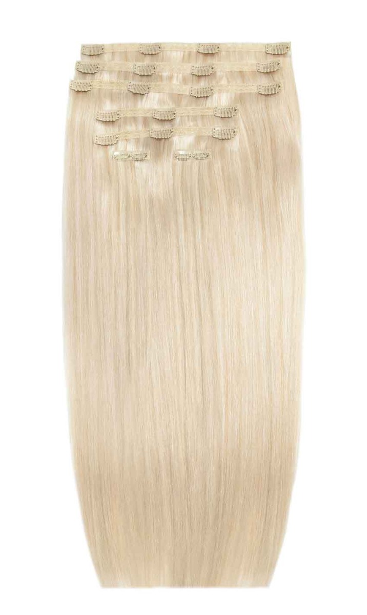 26" Double Hair Set Clip-In Extensions - L.A. Blonde