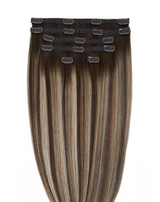 18" Double Hair Set Clip-In Extensions - Melrose
