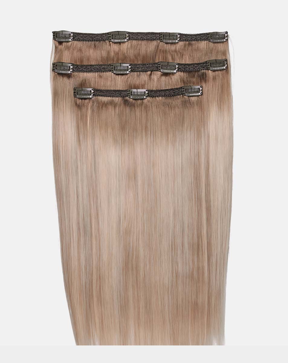 16" Deluxe Remy Instant Clip-In Hair Extensions - Cashmere Blonde